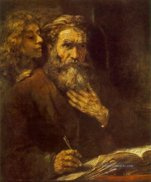 Evangelist Matthäus Porträt Rembrandt Ölgemälde